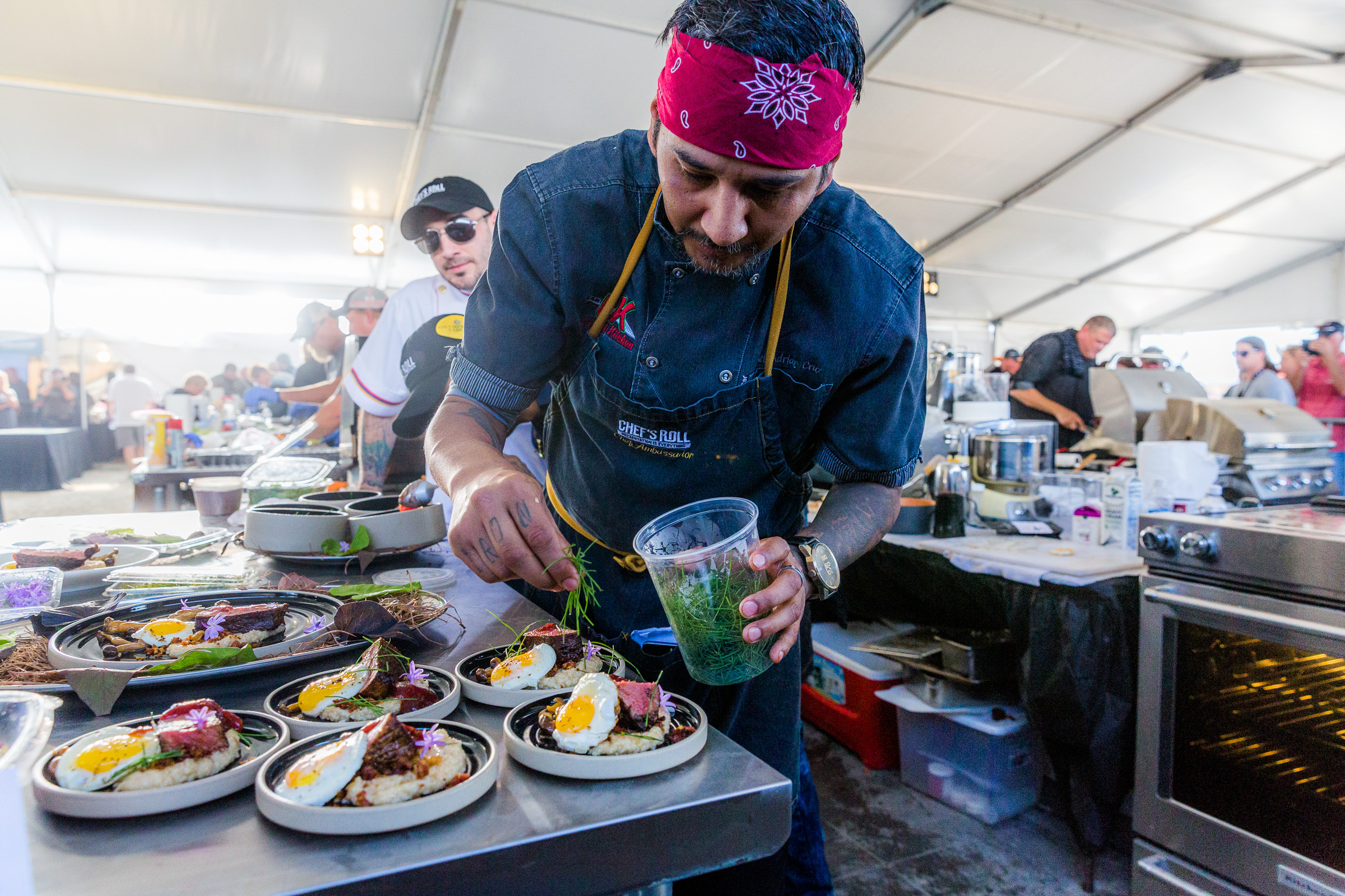 Getting ready to cook at the World Food Championships