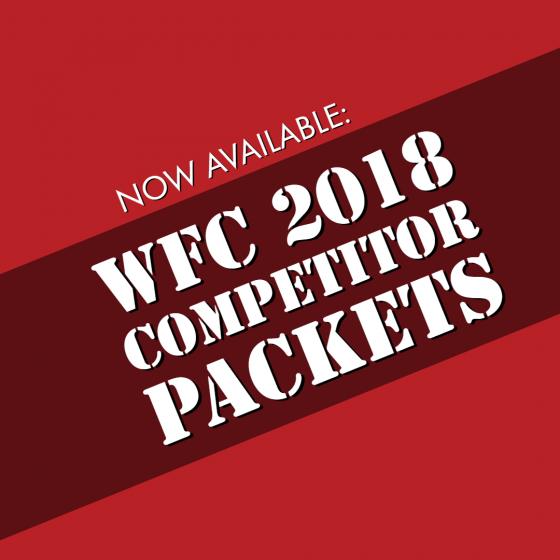 WFC Releases the Official 2018 Competitor Packets